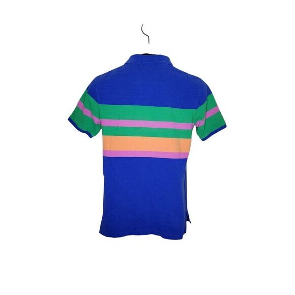 Polo Ralph Lauren Colorblock Stripe Polo Shirt Boys XL Blue - Picture 5 of 9